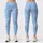 Sky Blue White Diamond Checks for Yoga Pilates and Everyday Activewear Leggings - 3