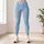 Sky Blue White Diamond Checks for Yoga Pilates and Everyday Activewear Leggings - 6