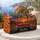 American Road Trip Convertible at Sunset for Classic Summer Travel Adventures Quilted Weekend Bag - 5