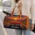 American Road Trip Convertible at Sunset for Classic Summer Travel Adventures Quilted Weekend Bag - 2
