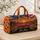 American Road Trip Convertible at Sunset for Classic Summer Travel Adventures Quilted Weekend Bag - 4