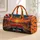 American Road Trip Convertible at Sunset for Classic Summer Travel Adventures Quilted Weekend Bag - 1
