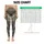 Modern Olive Camo Color Blocks for Yoga, Pilates and Everyday Activewear Style for Her Leggings - 3