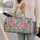 Colorful Bohemian Pebble Dots for Sunny Beach Days and Relaxed Weekend Getaways Quilted Weekend Bag - 2