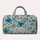 Teal Botanical Wildflowers for Coastal Getaways and Relaxed Weekend Travel Lovers Style Quilted Weekend Bag - 6