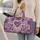 Lavender Heart Patchwork for Beach Getaways, Summer Holidays and Relaxed Weekend Escapes Quilted Weekend Bag - 2