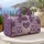 Lavender Heart Patchwork for Beach Getaways, Summer Holidays and Relaxed Weekend Escapes Quilted Weekend Bag - 5