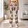 Playful Brown Puppies and Blue Stripes for Yoga, Pilates, and Everyday Wear Leggings - 12