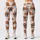 Playful Brown Puppies and Blue Stripes for Yoga, Pilates, and Everyday Wear Leggings - 3