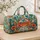 Coastal Crab and Wildflowers for Sunny Beach Days and Relaxed Summer Travel Getaways Quilted Weekend Bag - 4