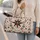 Bohemian Celestial Stars in Rust and Navy for Beach Getaways and Relaxed Summer Travel Quilted Weekend Bag - 2