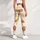 Colorful Bear And Chick Motifs For Cheerful Yoga, Pilates And Everyday Errands Leggings - 6