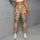 Colorful Botanical Leaves for Yoga, Pilates and Everyday Casual Style Leggings - 5