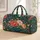 Bohemian Coral Rose Garden for Beach Getaways and Relaxed Summer Travel Quilted Weekend Bag - 1