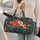 Bohemian Coral Rose Garden for Beach Getaways and Relaxed Summer Travel Quilted Weekend Bag - 2