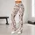 Taupe Floral Hearts for Yoga, Pilates and Everyday Casual Style Leggings - 10