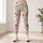 Taupe Floral Hearts for Yoga, Pilates and Everyday Casual Style Leggings - 6