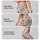Taupe Floral Hearts for Yoga, Pilates and Everyday Casual Style Leggings - 2