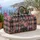 Blush Pink Navy Plaid and Roses for Weekend Travel and Romantic Getaway Escapes Quilted Weekend Bag - 5