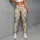 Tiny Red Berry And Wildflower Motifs For Yoga, Pilates, And Everyday Activewear Style Leggings - 6