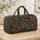Vermilion Pomegranate Vines for Bohemian Beach Days and Weekend Getaways Quilted Weekend Bag - 4