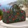 Vermilion Pomegranate Vines for Bohemian Beach Days and Weekend Getaways Quilted Weekend Bag - 5