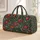 Vermilion Pomegranate Vines for Bohemian Beach Days and Weekend Getaways Quilted Weekend Bag - 1