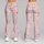 Coral Heart And Bow Motifs For Yoga Pilates And Everyday Wear Leggings - 9