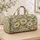 Cream Daisy Meadow Blooms for Relaxed Weekend Getaways and Sunny Beach Escapes Outdoors Quilted Weekend Bag - 4