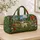 Meadow Lamb, Cottage and Wildflowers for Countryside Getaways and Garden Escape Trips Quilted Weekend Bag - 4