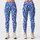 Cobalt Blue White Abstract Lines For Yoga Pilates And Everyday Activewear Leggings - 3