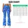 Cobalt Blue White Abstract Lines For Yoga Pilates And Everyday Activewear Leggings - 7