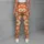 Orange Daisy Blooms for Yoga, Pilates, Weekend Walks and Everyday Spring Style Leggings - 6
