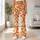 Orange Daisy Blooms for Yoga, Pilates, Weekend Walks and Everyday Spring Style Leggings - 12