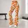 Orange Daisy Blooms for Yoga, Pilates, Weekend Walks and Everyday Spring Style Leggings - 11