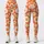 Orange Daisy Blooms for Yoga, Pilates, Weekend Walks and Everyday Spring Style Leggings - 3