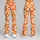Orange Daisy Blooms for Yoga, Pilates, Weekend Walks and Everyday Spring Style Leggings - 9