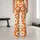 Orange Daisy Blooms for Yoga, Pilates, Weekend Walks and Everyday Spring Style Leggings - 10
