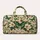 Teal Butterflies and Ivory Blooms for Bohemian Getaways and Garden-Loving Travelers Quilted Weekend Bag - 6