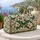 Teal Butterflies and Ivory Blooms for Bohemian Getaways and Garden-Loving Travelers Quilted Weekend Bag - 5