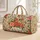Coral Rose and Wildflower Botanical Art for Romantic Weekend Getaways Quilted Weekend Bag - 1