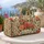 Coral Rose and Wildflower Botanical Art for Romantic Weekend Getaways Quilted Weekend Bag - 5