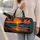 Tropical Sunset Palm Beach Scene for Relaxed Coastal Getaways and Summer Travel Escapes Quilted Weekend Bag - 2