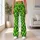 Vivid Green Diamond Motifs for Yoga, Pilates, Everyday Fitness, and Casual Wear Leggings - 11