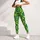 Vivid Green Diamond Motifs for Yoga, Pilates, Everyday Fitness, and Casual Wear Leggings - 4
