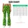 Vivid Green Diamond Motifs for Yoga, Pilates, Everyday Fitness, and Casual Wear Leggings - 7