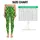 Vivid Green Diamond Motifs for Yoga, Pilates, Everyday Fitness, and Casual Wear Leggings - 1
