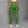 Vivid Green Diamond Motifs for Yoga, Pilates, Everyday Fitness, and Casual Wear Leggings - 6