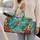 Tropical Sea Turtle And Hibiscus For Sunny Coastal Getaways And Relaxed Beach Travel Quilted Weekend Bag - 2