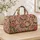 Blush Rose And Vine Florals For Romantic Travel And Weekend Getaways Quilted Weekend Bag - 4